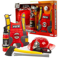 Brinquedo kit bombeiro