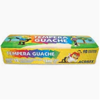 Tinta guache Acrilex 12 cores
