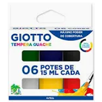 Tinta guache Giotto 6 cores